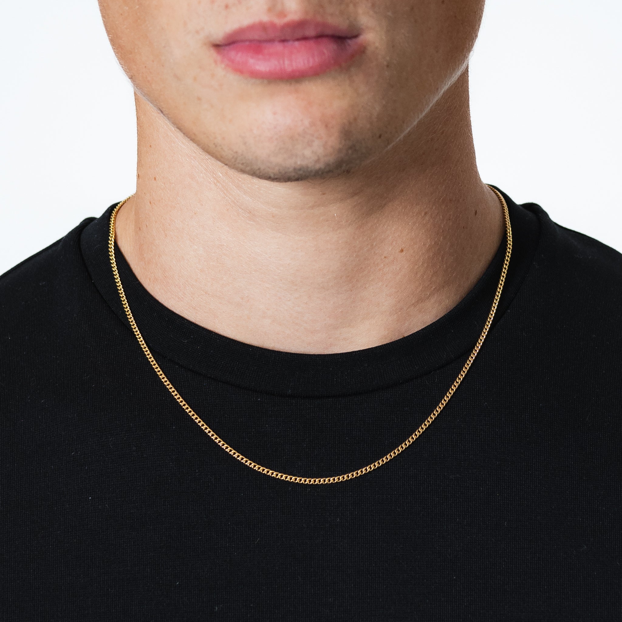 Cuban Link Chain 2mm (Gold)