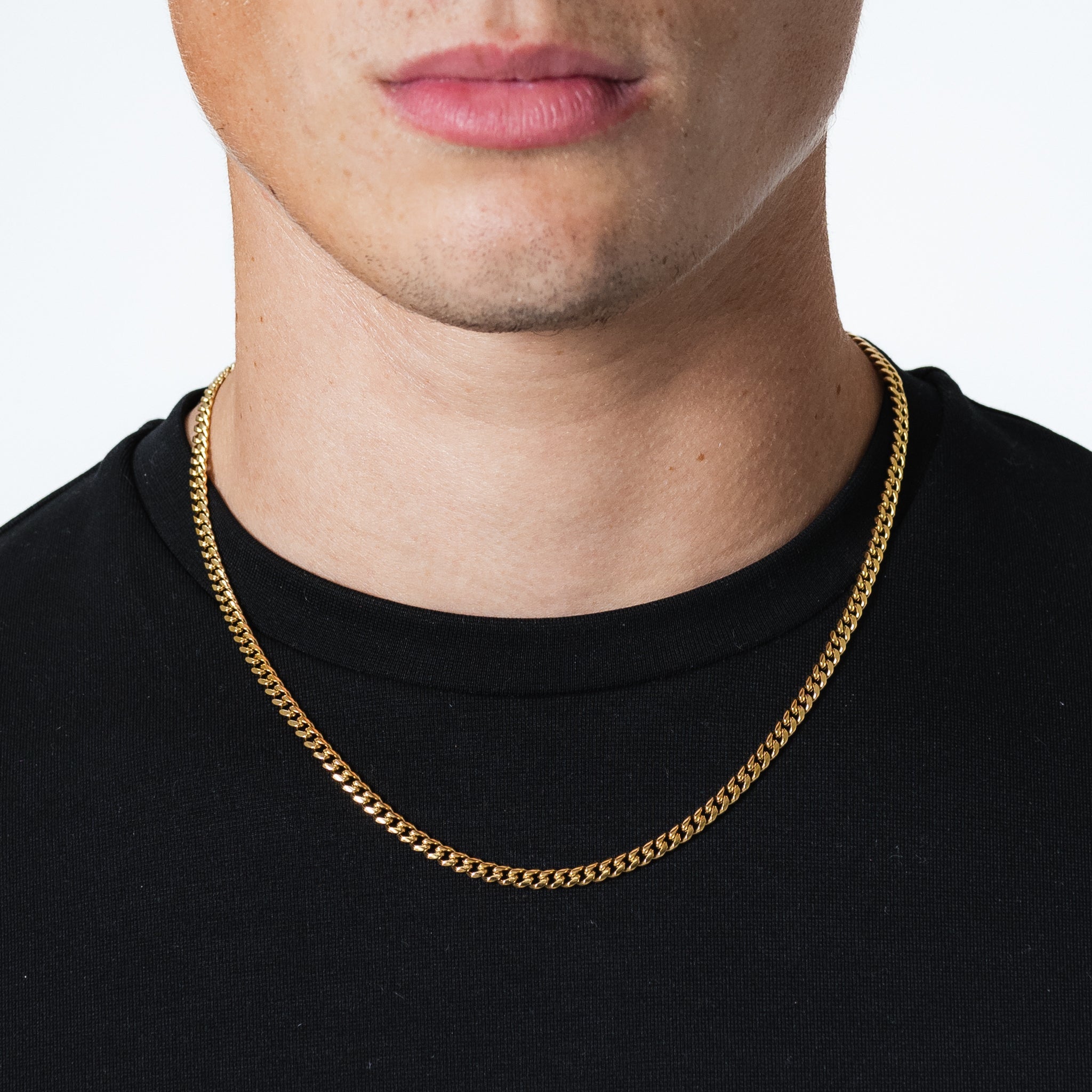 Cuban Link Chain 4mm (Gold)