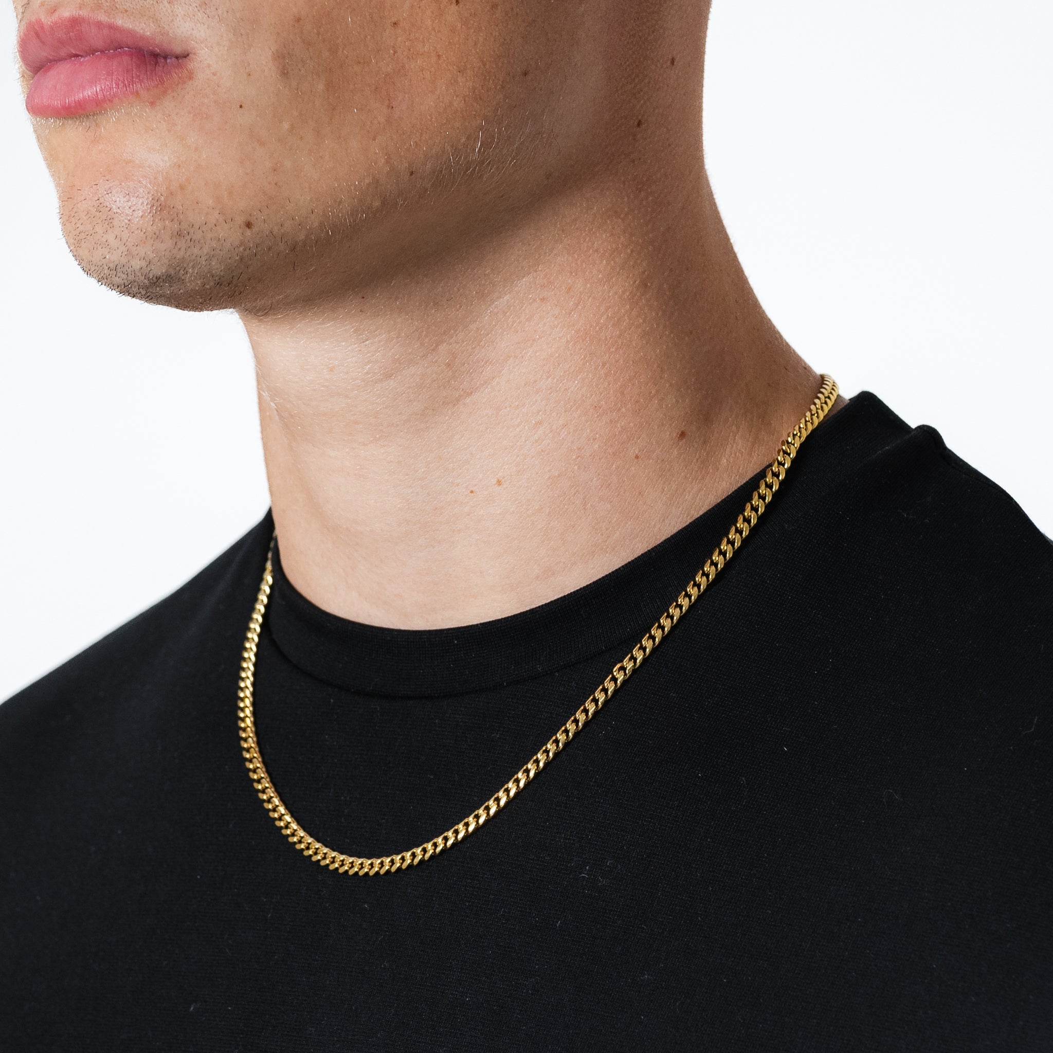 Cuban Link Chain 4mm (Gold)