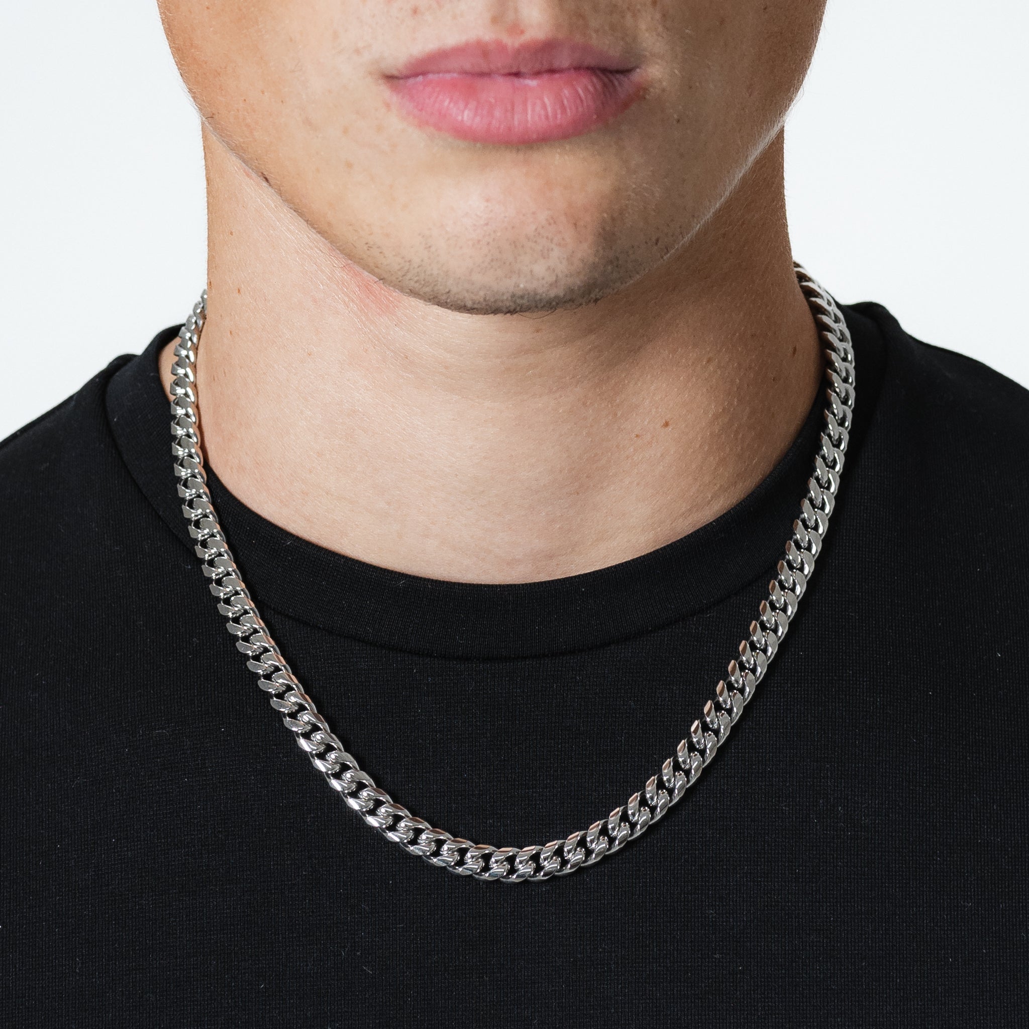 Cuban Link Chain 8mm (Silver)