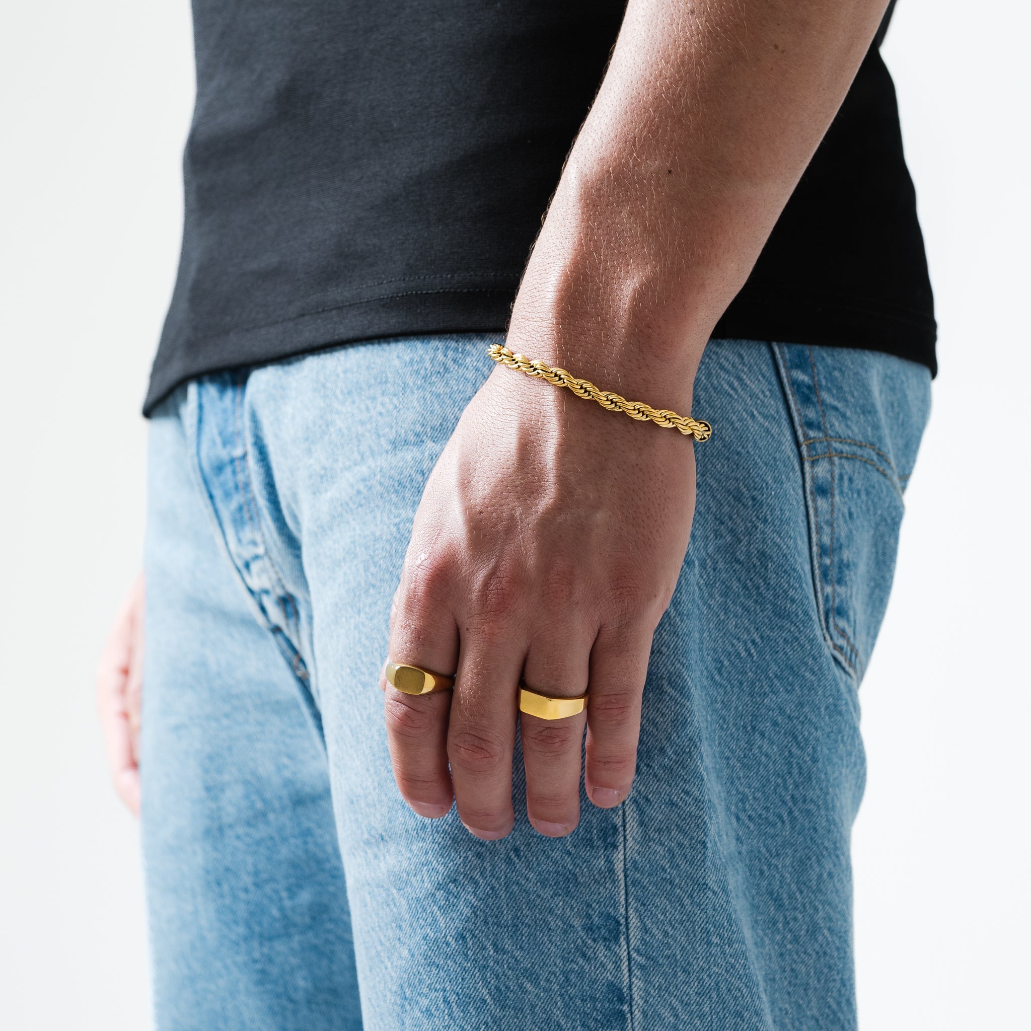 Rope Bracelet 6mm (Gold)